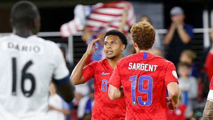 Weston McKennie scores a hat trick vs Cuba
